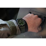 Holton Professional Watch: Military issue w/ nylon web strap -- Green