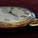 Rare Dudley Masonic Model 2 Display Case Pocket Watch w Masonic Symbol Dial Movement