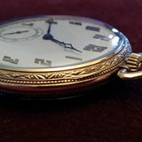 Rare Dudley Masonic Model 2 Display Case Pocket Watch w Masonic Symbol Dial Movement