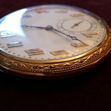 Rare Dudley Masonic Model 2 Display Case Pocket Watch w Masonic Symbol Dial Movement