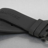 Combat B-350M-400M-RR Series Black Rubber Strap 22mm by LÜM-TEC