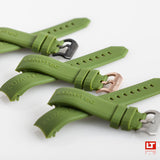 Combat B/RR Series/400M Green Rubber Strap 22mm