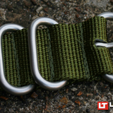 Green Nylon Military Style Strap SS Hardware 22mm and 24mm by Lum-tec