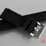 Lüm-Tec Rubber Strap SS 24mm