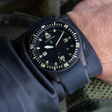 Holton Professional Watch: NATO issue: Rubber Strap