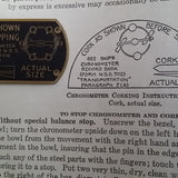 US Navy Marine Chronometer "Cork As Shown" Brass Plaque