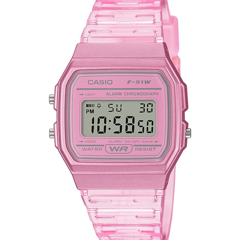 Casio F91W Series | Digital Watch | Water Resistant | LED Light | 1/100 SEC Stopwatch | Regular Time Keeping (HR, Min, SEC, PM, Date, Day) | Daily Alarm | Lightweight | 7 Year Battery