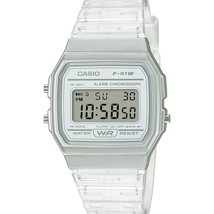 Casio F91W Series | Digital Watch | Water Resistant | LED Light | 1/100 SEC Stopwatch | Regular Time Keeping (HR, Min, SEC, PM, Date, Day) | Daily Alarm | Lightweight | 7 Year Battery