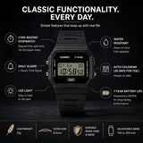 Casio F91W Series | Digital Watch | Water Resistant | LED Light | 1/100 SEC Stopwatch | Regular Time Keeping (HR, Min, SEC, PM, Date, Day) | Daily Alarm | Lightweight | 7 Year Battery