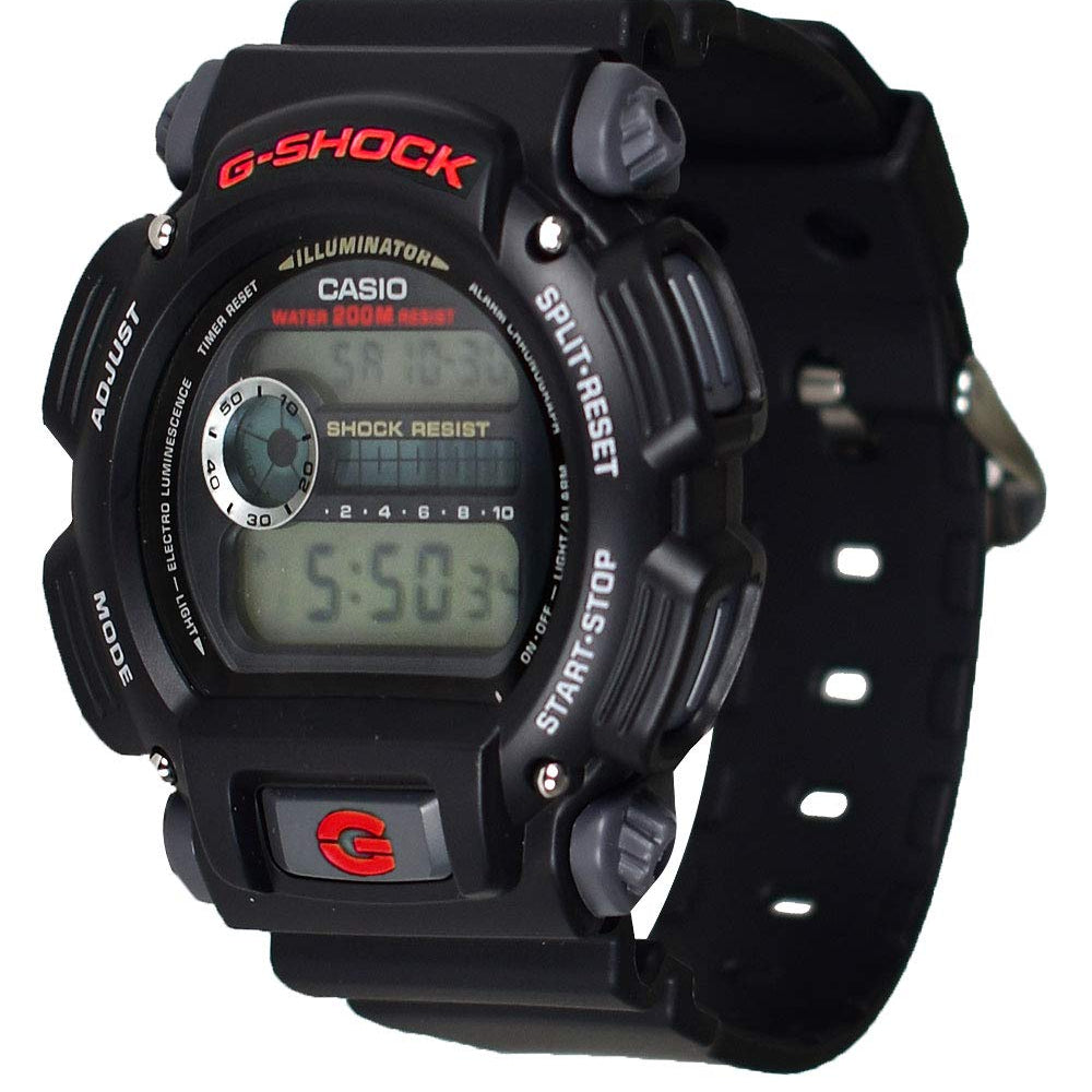 Casio DW9052 Series | Men’s Digital Watch | G-Shock | 1/100 SEC Stop Watch | Countdown Timer | LED Light | 200M WR | Shock Resistant | Multi Alarm | Auto Calendar | Dual Time | 2 Yr Batt