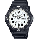 Casio MRW200H Series | Unisex Analog Watch | 100M WR | Stainless Steel Case | Resin Band | 2 Hand Analog (HR, Min, SEC) | Date Display | Screw Down Crown/Screw Down Caseback | 3 Year Battery