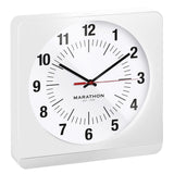 MARATHON Studio Edition Jumbo 12 Inch Analog Wall Clock with Auto Night-Light