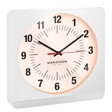 MARATHON Studio Edition Jumbo 12 Inch Analog Wall Clock with Auto Night-Light