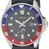 Casio MDV106 Series | 44mm Unisex Analog Watch | 200M WR | Stainless Steel Case | Resin Band | 2 Hand Analog (HR, Min, SEC) | Date Display | Screw Down Crown/Screw Down Caseback | 3 Year Battery