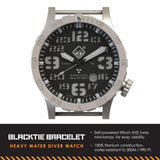 HAZARD 4 Heavy Water Diver™ : Titanium Tritium Dive-Watch