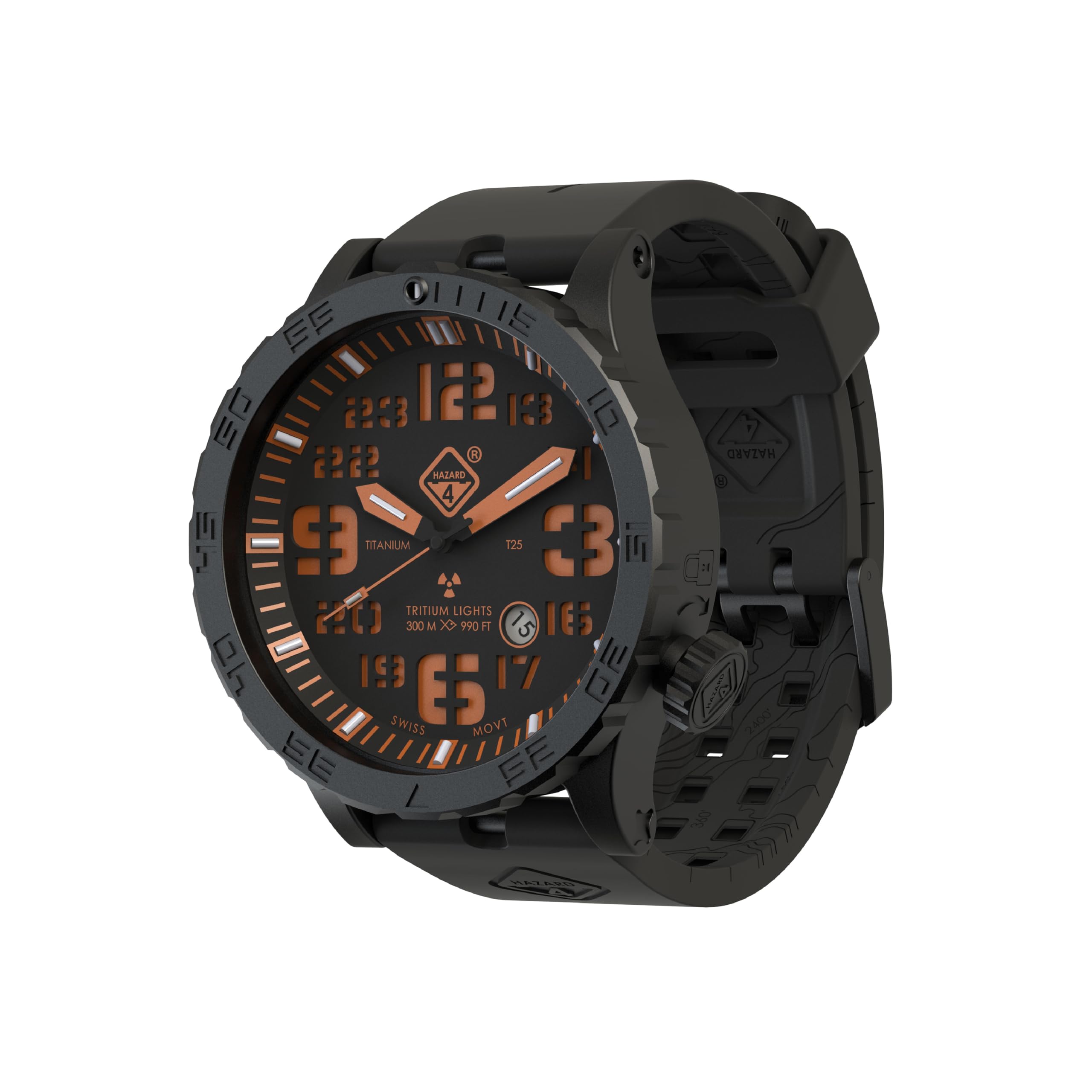 HAZARD 4 Heavy Water Diver™ : Titanium Tritium Dive-Watch