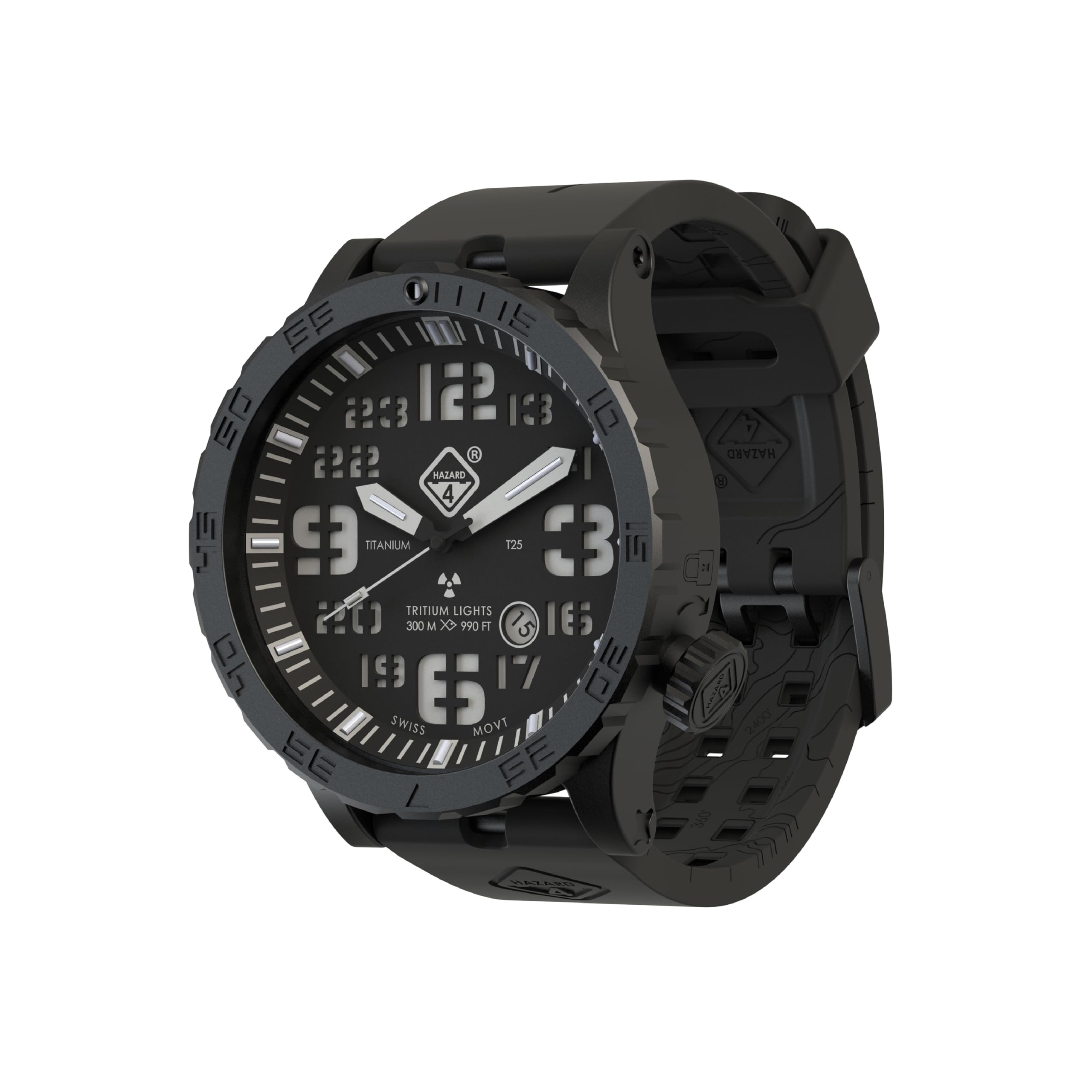HAZARD 4 Heavy Water Diver™ : Titanium Tritium Dive-Watch