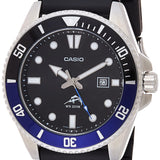 Casio MDV106 Series | 44mm Unisex Analog Watch | 200M WR | Stainless Steel Case | Resin Band | 2 Hand Analog (HR, Min, SEC) | Date Display | Screw Down Crown/Screw Down Caseback | 3 Year Battery