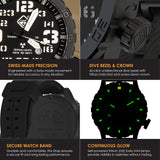 HAZARD 4 Heavy Water Diver™ : Titanium Tritium Dive-Watch