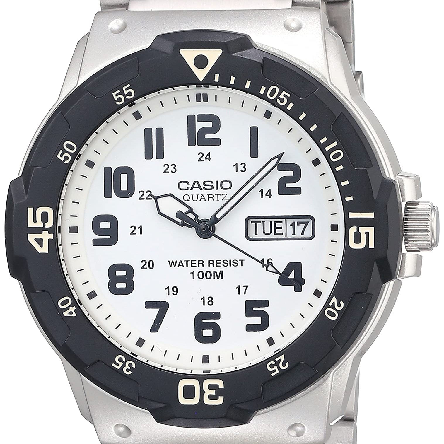 Casio MRW200H Series | Unisex Analog Watch | 100M WR | Stainless Steel Case | Resin Band | 2 Hand Analog (HR, Min, SEC) | Date Display | Screw Down Crown/Screw Down Caseback | 3 Year Battery