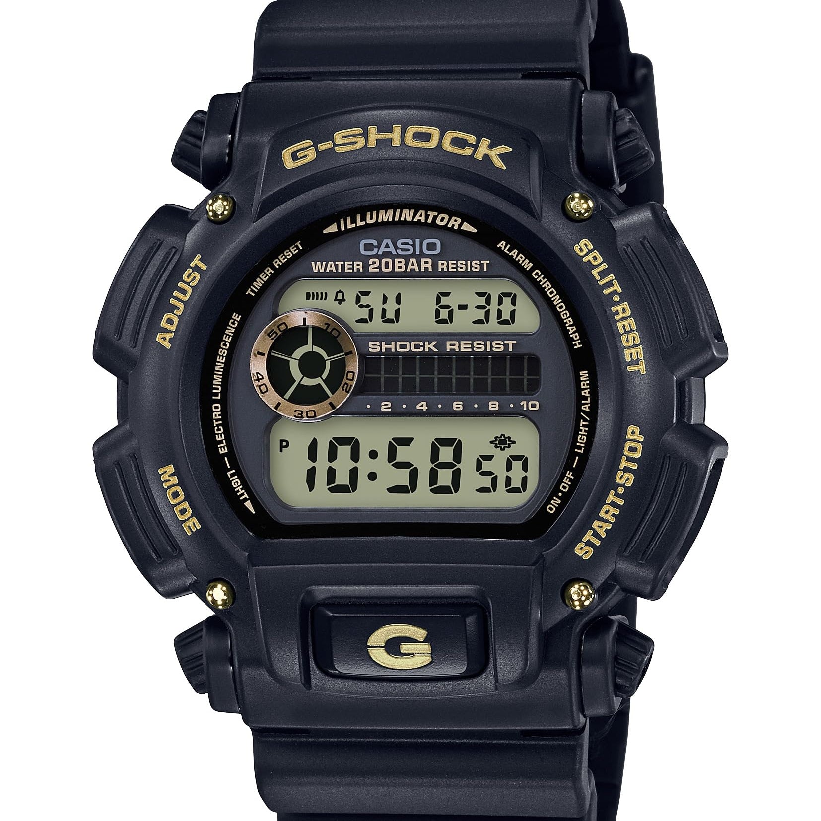 Casio DW9052 Series | Men’s Digital Watch | G-Shock | 1/100 SEC Stop Watch | Countdown Timer | LED Light | 200M WR | Shock Resistant | Multi Alarm | Auto Calendar | Dual Time | 2 Yr Batt