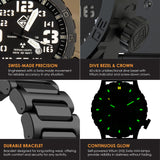 HAZARD 4 Heavy Water Diver™ : Titanium Tritium Dive-Watch
