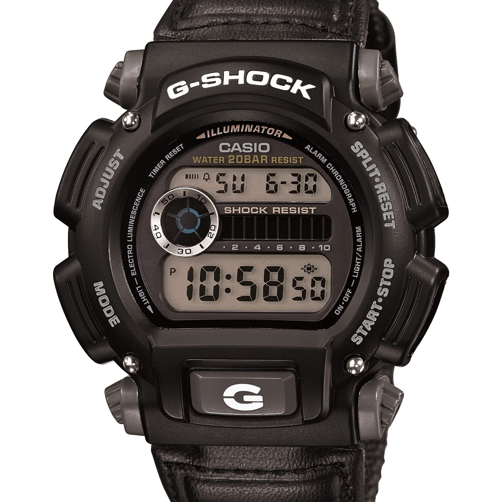 Casio DW9052 Series | Men’s Digital Watch | G-Shock | 1/100 SEC Stop Watch | Countdown Timer | LED Light | 200M WR | Shock Resistant | Multi Alarm | Auto Calendar | Dual Time | 2 Yr Batt