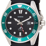 Casio MDV106 Series | 44mm Unisex Analog Watch | 200M WR | Stainless Steel Case | Resin Band | 2 Hand Analog (HR, Min, SEC) | Date Display | Screw Down Crown/Screw Down Caseback | 3 Year Battery