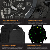 HAZARD 4 Heavy Water Diver™ : Titanium Tritium Dive-Watch