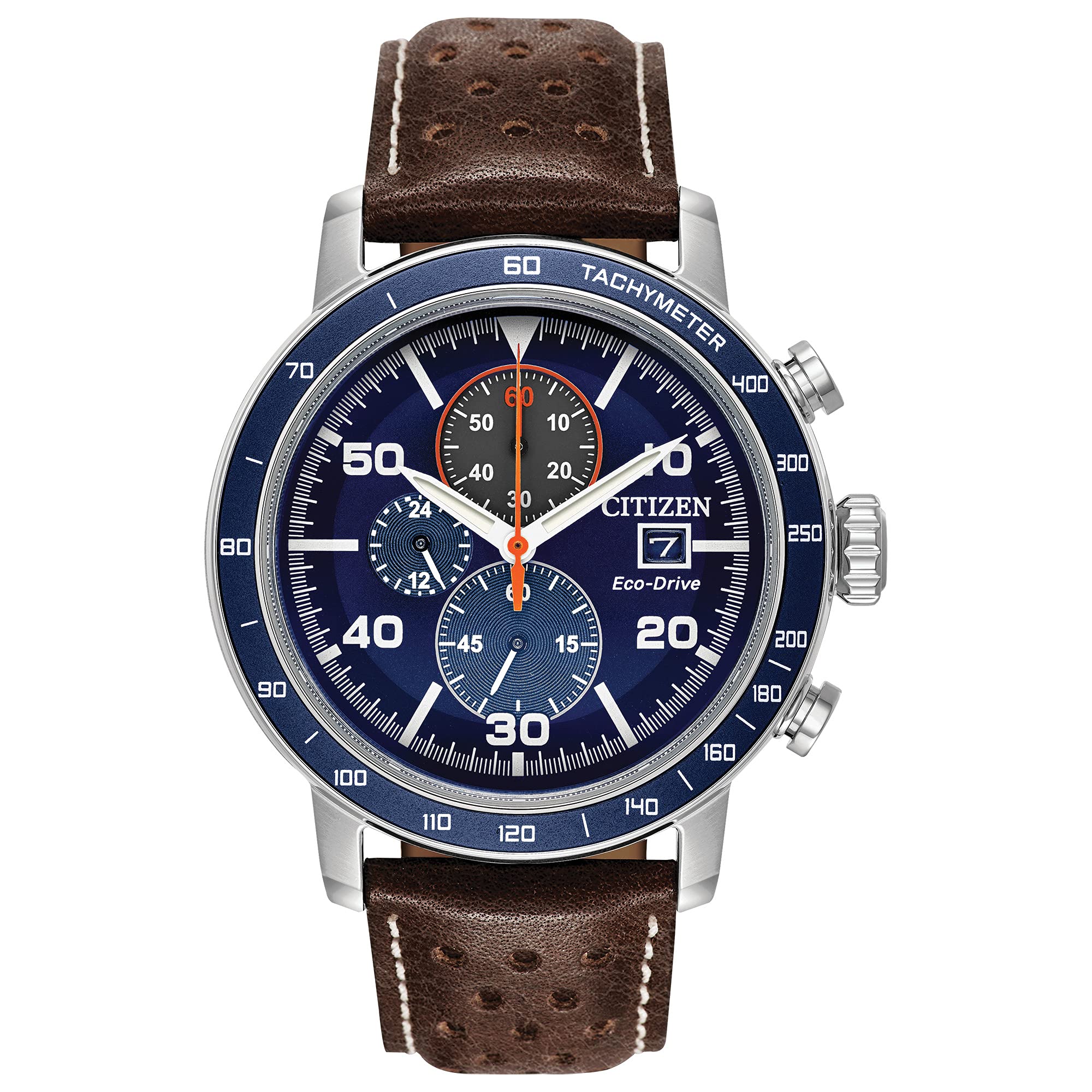 Citizen Men's Eco-Drive Weekender Brycen Chronograph Watch in Stainless Steel