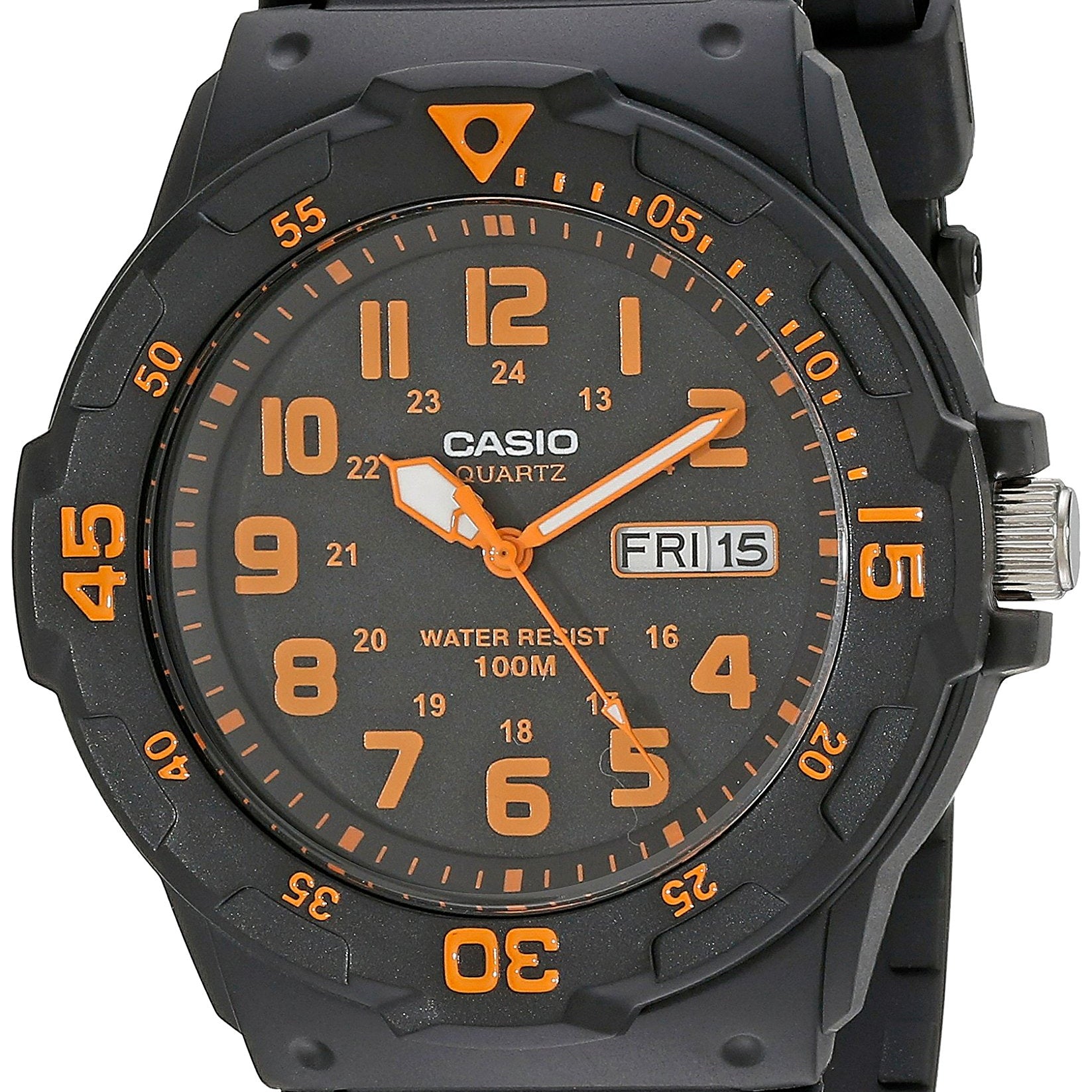 Casio MRW200H Series | Unisex Analog Watch | 100M WR | Stainless Steel Case | Resin Band | 2 Hand Analog (HR, Min, SEC) | Date Display | Screw Down Crown/Screw Down Caseback | 3 Year Battery