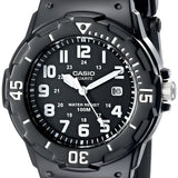Casio MDV106 Series | 44mm Unisex Analog Watch | 200M WR | Stainless Steel Case | Resin Band | 2 Hand Analog (HR, Min, SEC) | Date Display | Screw Down Crown/Screw Down Caseback | 3 Year Battery