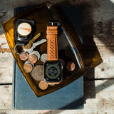 Apple Watch Caramel Brown Racing Horween® Leather Watch Band by Barton