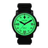 Lum-tec 43mm Combat B72 watch w/ Inverse lume dial