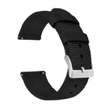 Black Two Piece NATO® style Watch Band by Barton