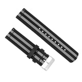 Black Smoke Bond Two Piece NATO® style Watch Band by Barton