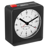 MARATHON Classic Silent Sweep Alarm Clock w/ Auto Night Light. Batteries Included (CL030053BK/WH)