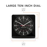 Jumbo 12 Inch Analog Wall Clock with Auto Backlight