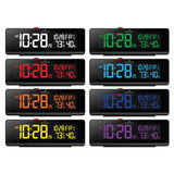 Marathon Watch Color Changing Spectrum LED Display Alarm Clock + USB Charging Station CL030063