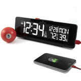 Marathon Watch Color Changing Spectrum LED Display Alarm Clock + USB Charging Station CL030063