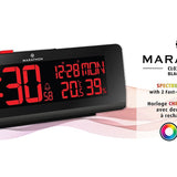 Marathon Watch Color Changing Spectrum LED Display Alarm Clock + USB Charging Station CL030063