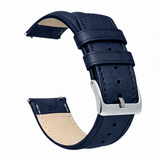 Navy Blue Classic Horween Leather Watch Band by Barton