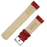 Crimson Red Alligator Grain Leather Watch Band by Barton