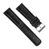 Black Classic Horween Leather Watch Band by Barton