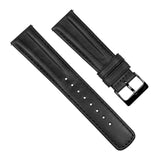 Black Classic Horween Leather Watch Band by Barton