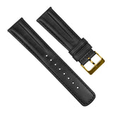 Black Classic Horween Leather Watch Band by Barton