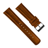 Caramel Brown Classic Horween Leather Watch Band by Barton