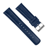 Navy Blue Classic Horween Leather Watch Band by Barton