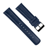 Navy Blue Classic Horween Leather Watch Band by Barton