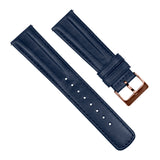 Navy Blue Classic Horween Leather Watch Band by Barton